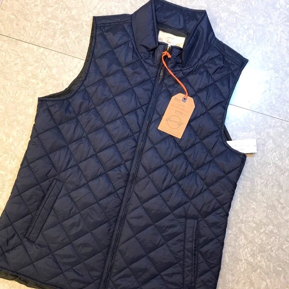 (NEW) Weatherproof Vintage Men's Diamond Quilted Vest - Size Large / Navy *READ* - Picture 9 of 16